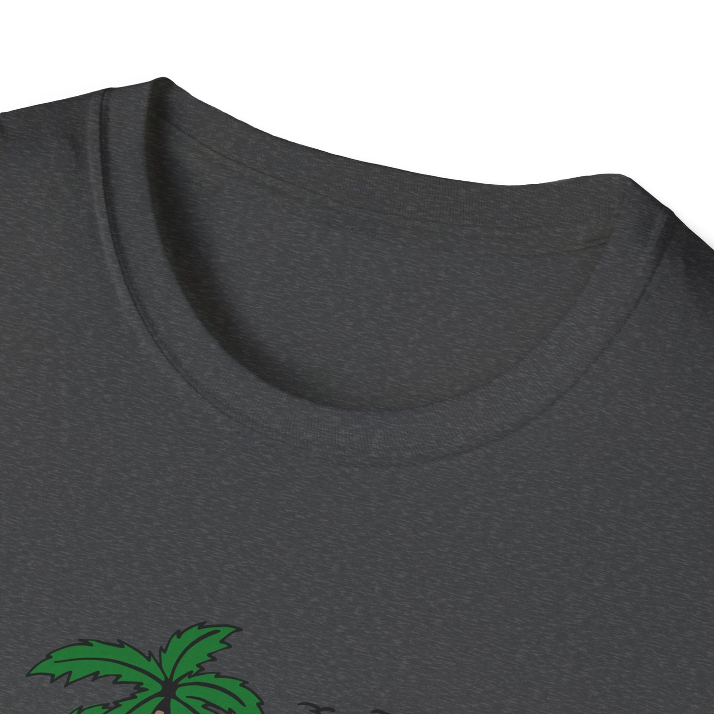 Skull Island Beach Club T-Shirt | Unique Tropical Retro Summer Vacation Tee | Edgy Palm Tree Sunset Graphic