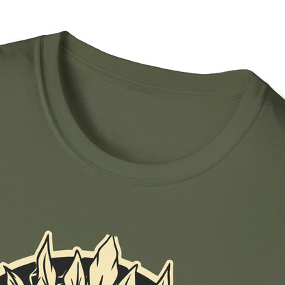 Striking Feather Headdress Skull T-Shirt | Mystic Tribal Warrior Graphic Tee | Bold Unique Apparel for Edgy Souls