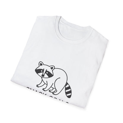Adorable Raccoon 'Snack Goals' T-Shirt | Funny Foodie Animal Lover Tee | Ultimate Cozy Gift for Snack Enthusiasts