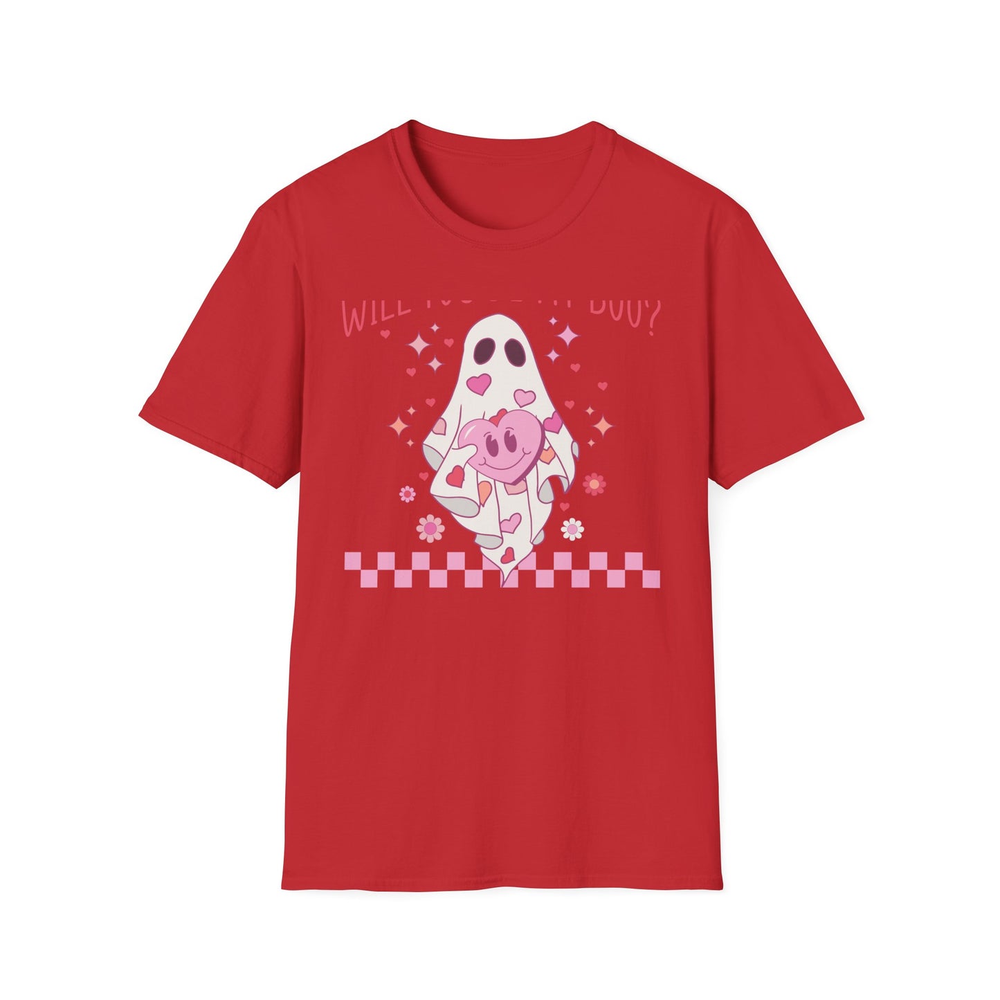 Spooky-Cute 'Will You Be My Boo?' Ghost T-Shirt | Adorable Valentine's Day & Romantic Partner Gift