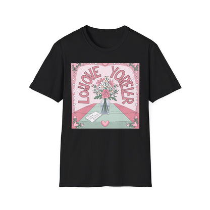 Charming "Love You Forever" Floral T-Shirt - Romantic Daisy & Rose Bouquet Tee for Sweet Hearts & Special Gifts