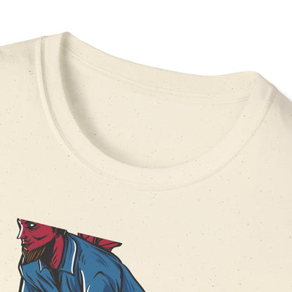 Rad Devil Cyclist T-Shirt - Edgy Urban Bike Rider Tee | Unique Men's & Women's Cycling Apparel