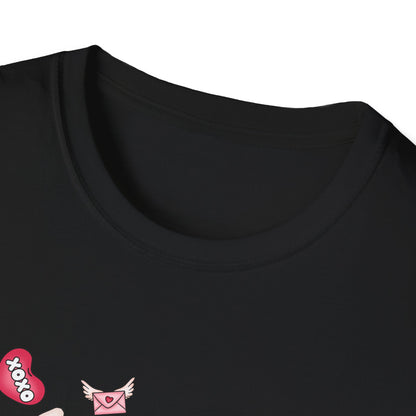 Charming Valentine's LOVE Gnome T-Shirt - Adorable Heart & Rose Tee for Her, Perfect Romantic Gift Idea