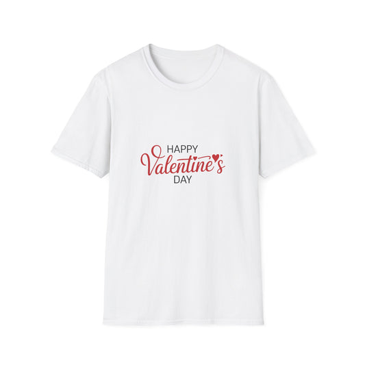 Adorable Happy Valentine's Day T-Shirt - Sweet Heart Script Tee | Romantic Gift for Couples & Loved Ones
