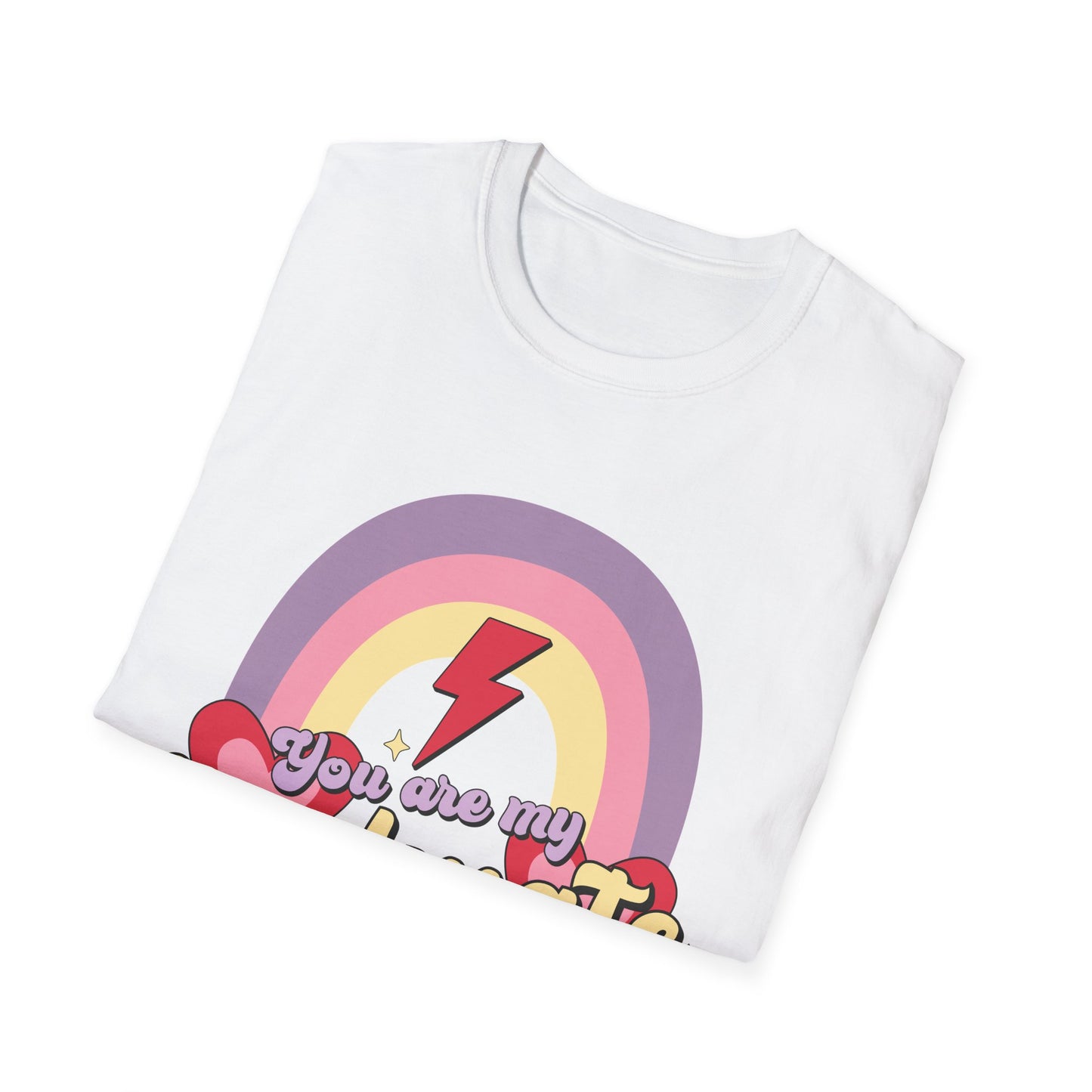 Retro Soulmate T-Shirt | Groovy Pastel Rainbow & Hearts Couple Tee | Perfect Romantic Valentine's Day Gift for Him or Her