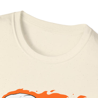 Epic Flaming Skull Skateboard T-Shirt – Rad Skater & Punk Rock Graphic Tee for Bold Street Style