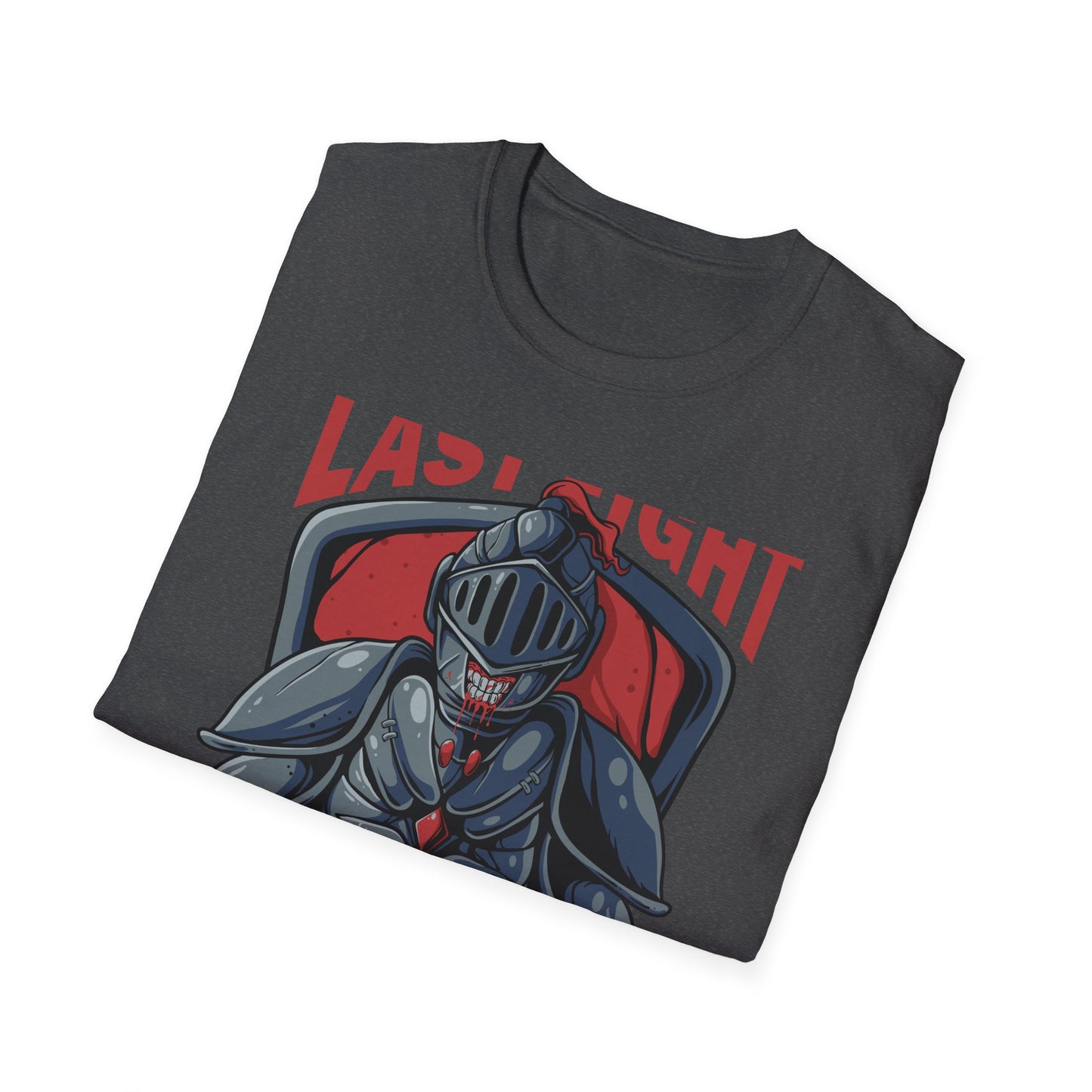 Epic Last Fight Undead Knight T-Shirt | Grim Medieval Warrior Battle Tee | Dark Fantasy Gaming Apparel