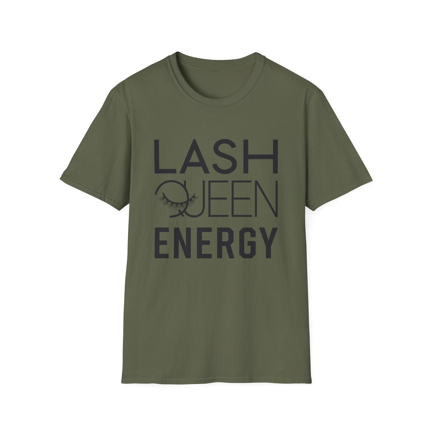 Empowering Lash Queen Energy T-Shirt - Chic Eyelash Design Tee for Beauty Lovers & Lash Techs
