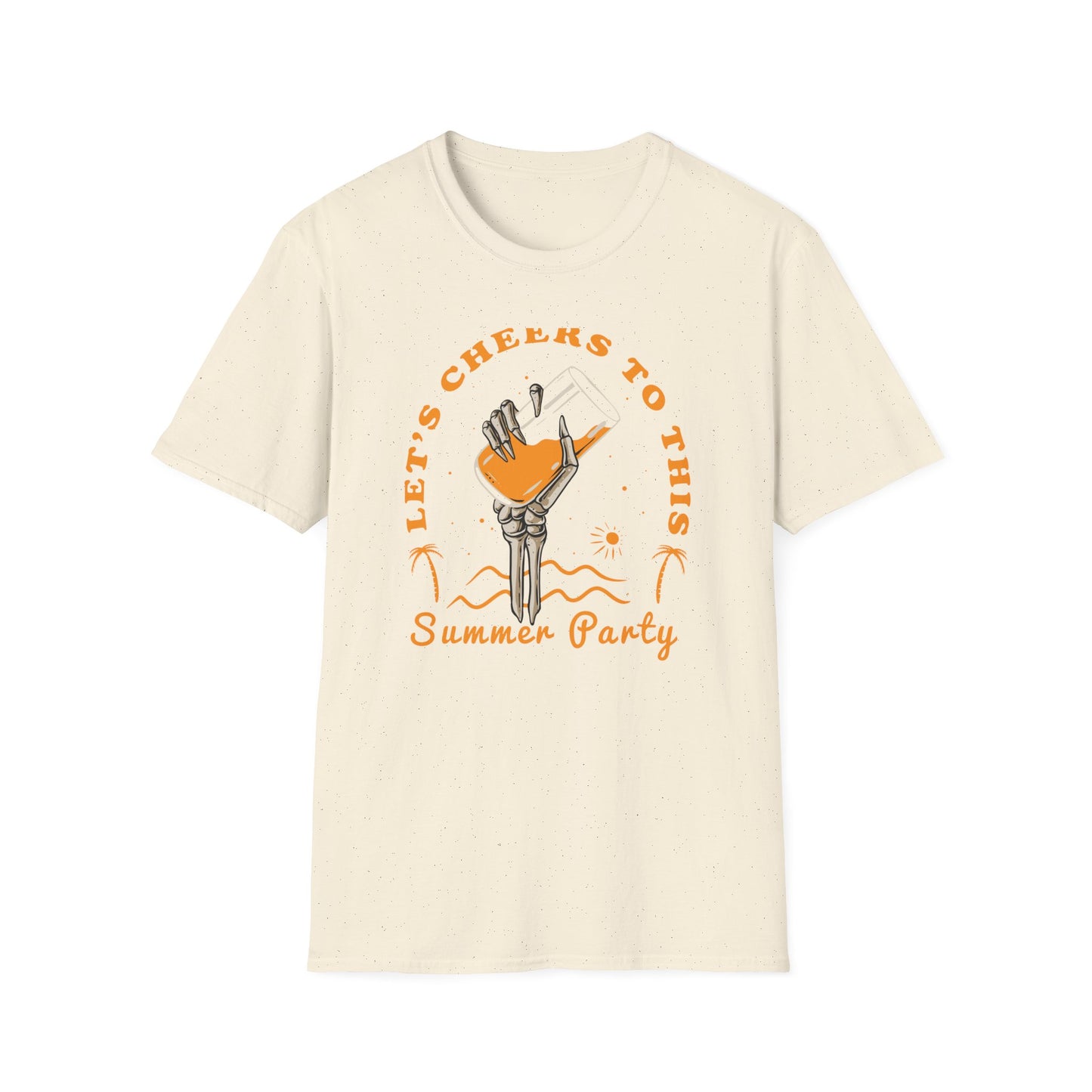 Awesome Skeleton Hand Cocktail T-Shirt - 'Cheers to This Summer Party' Beach & Vacation Tee