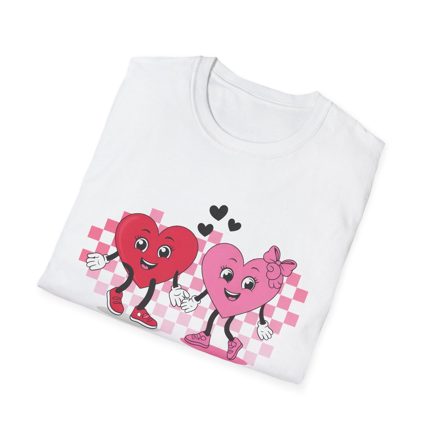 Adorable You + Me = Love Cartoon Hearts T-Shirt - Perfect Romantic Couple's Gift & Valentine's Day Tee