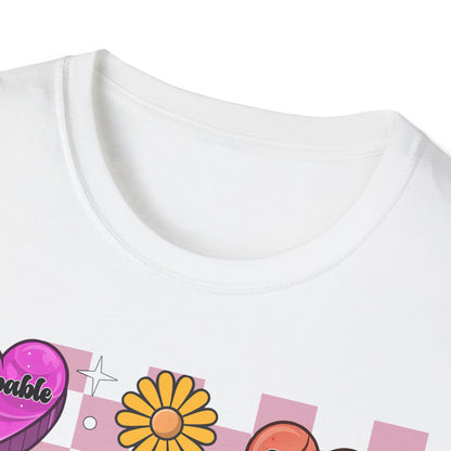 Groovy Empowering 'You Are' Affirmation T-Shirt - Vibrant Self-Love & Positive Vibes Tee for Women & Teens
