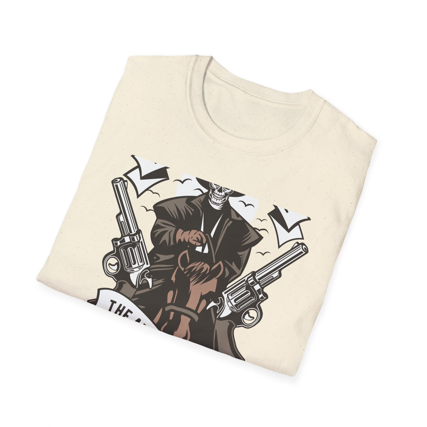Legendary Wild West Skeleton Cowboy T-Shirt - Iconic American Legend & Vintage Outlaw Rider Tee for Men, Epic Western Culture Fan Gift