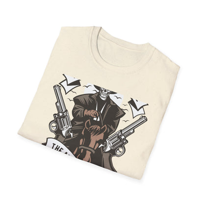Legendary Wild West Skeleton Cowboy T-Shirt - Iconic American Legend & Vintage Outlaw Rider Tee for Men, Epic Western Culture Fan Gift