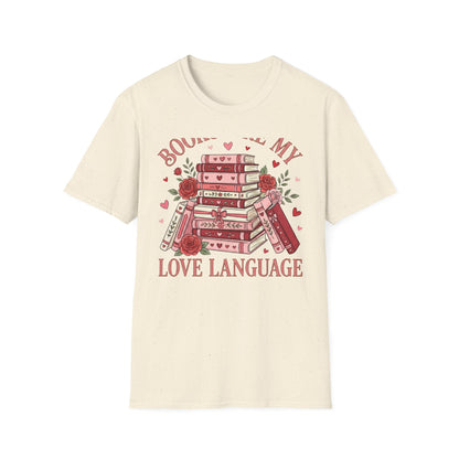 Charming Books Are My Love Language T-Shirt | Cozy Reader & Librarian Gift | Aesthetic Book Lover Tee