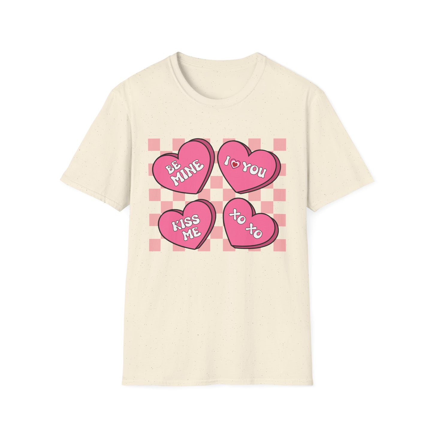 Charming Retro Valentine's Day T-Shirt | Sweet Conversation Hearts Love Tee | Adorable Be Mine Couple Gift