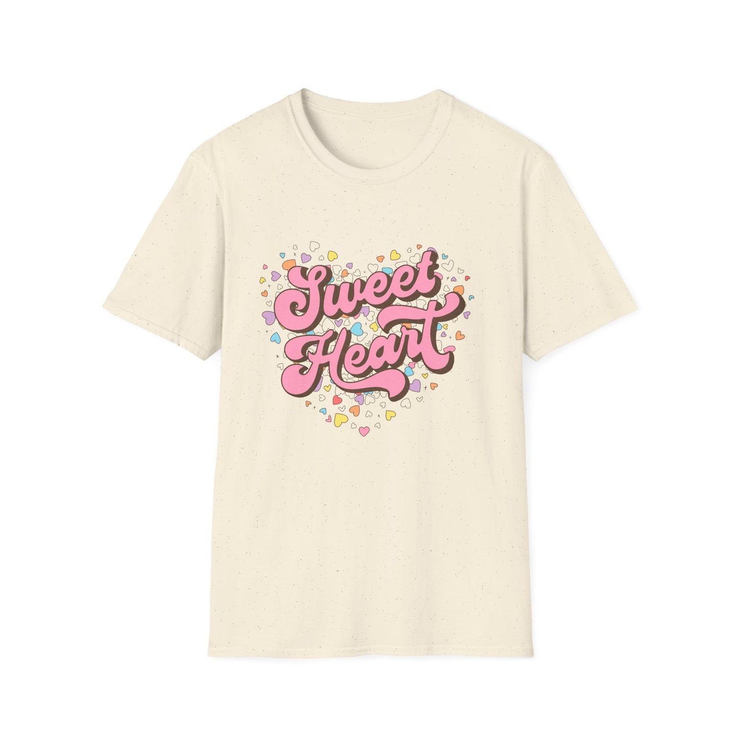 Adorable Sweet Heart T-Shirt | Retro Pastel Hearts Valentine's Day Gift for Her
