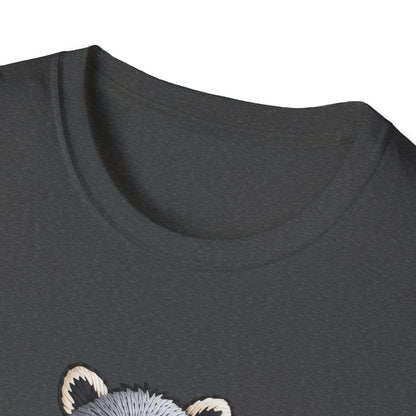 Hilarious "Will Work for Snacks" Raccoon T-Shirt - Adorable Embroidered Look Tee for Animal & Food Lovers! Must-Have Funny Gift