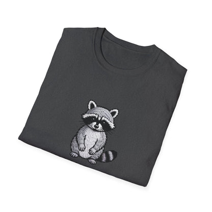 Charming Raccoon T-Shirt | Adorable Trash Panda Tee | Unique Wildlife Lover Graphic Top | Perfect Animal Gift Idea