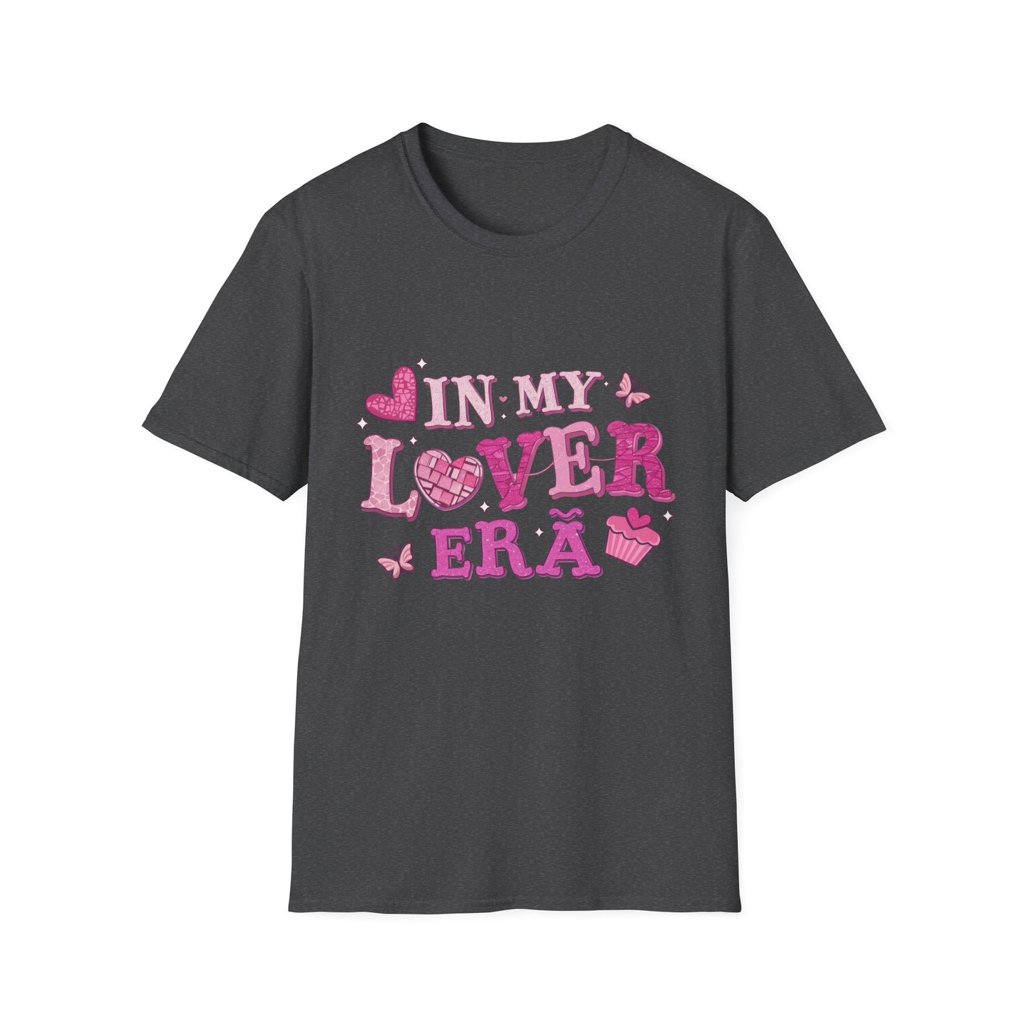 Sparkling "In My Lover Era" T-Shirt | Adorable Pink Hearts & Glitter Tee for Women | Ultimate Romantic Self-Love Gift