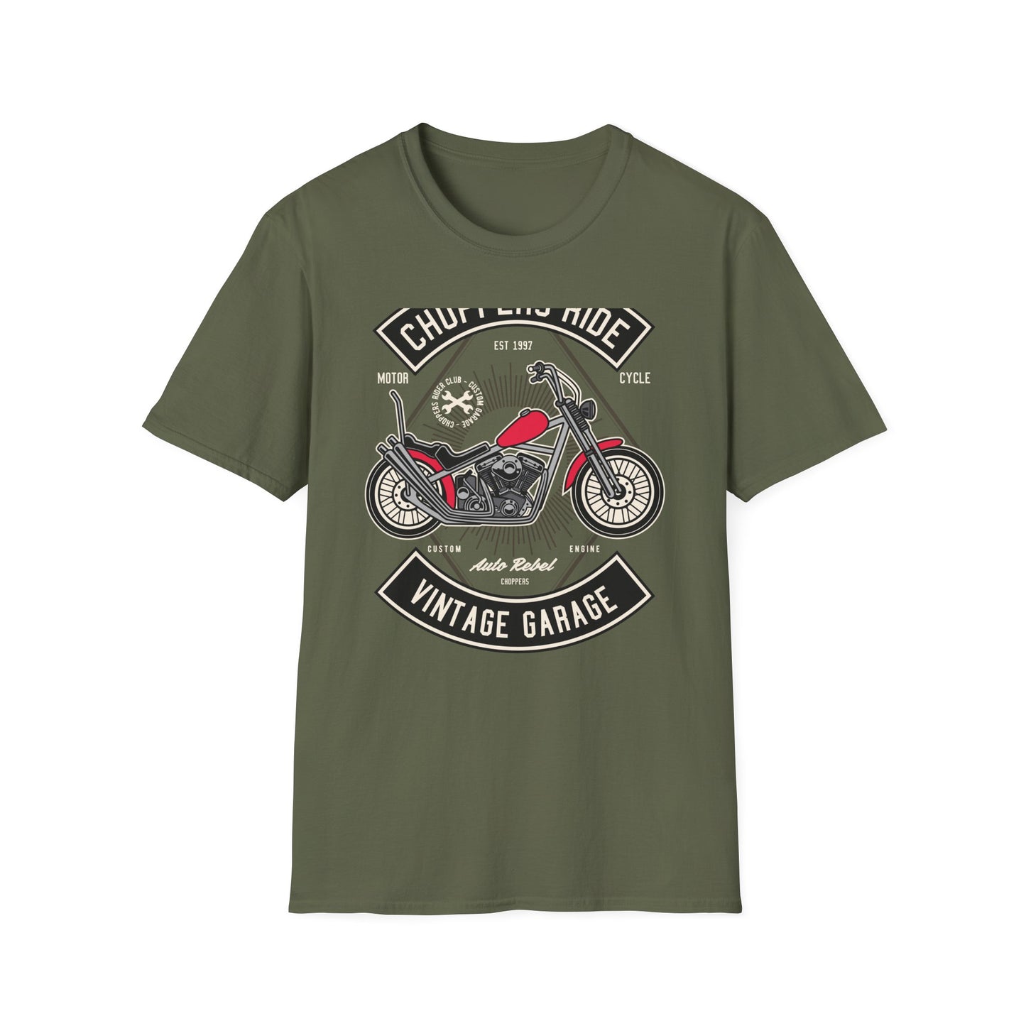 Epic Vintage Chopper Ride T-Shirt | Classic Motorcycle Garage Est. 1997 Tee for Biker Enthusiasts & Gifts