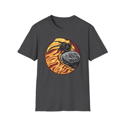 Striking Hornbill Bird T-Shirt - Bold Exotic Jungle Wildlife Graphic Tee | Unique Nature Lover Gift for Men & Women