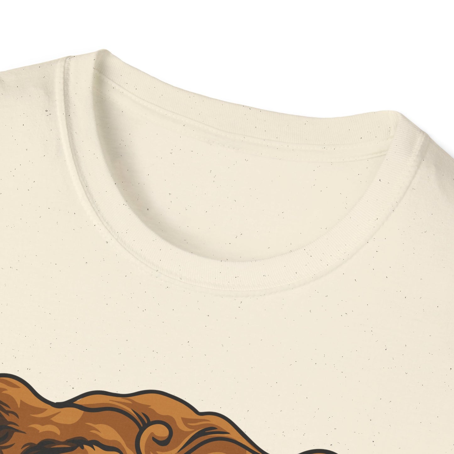 Dapper Grumpy Bear T-Shirt | Fierce Gentleman Animal Lover Tee | Unique Mustache Beard Design Gift