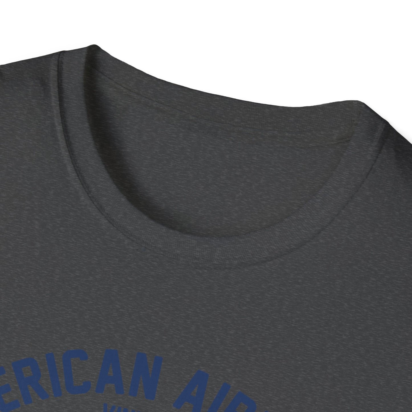 Vintage Skeleton Pilot Biplane T-Shirt - American Airways Fly Away Retro Aviation & Thrilling Thumbs Up Tee