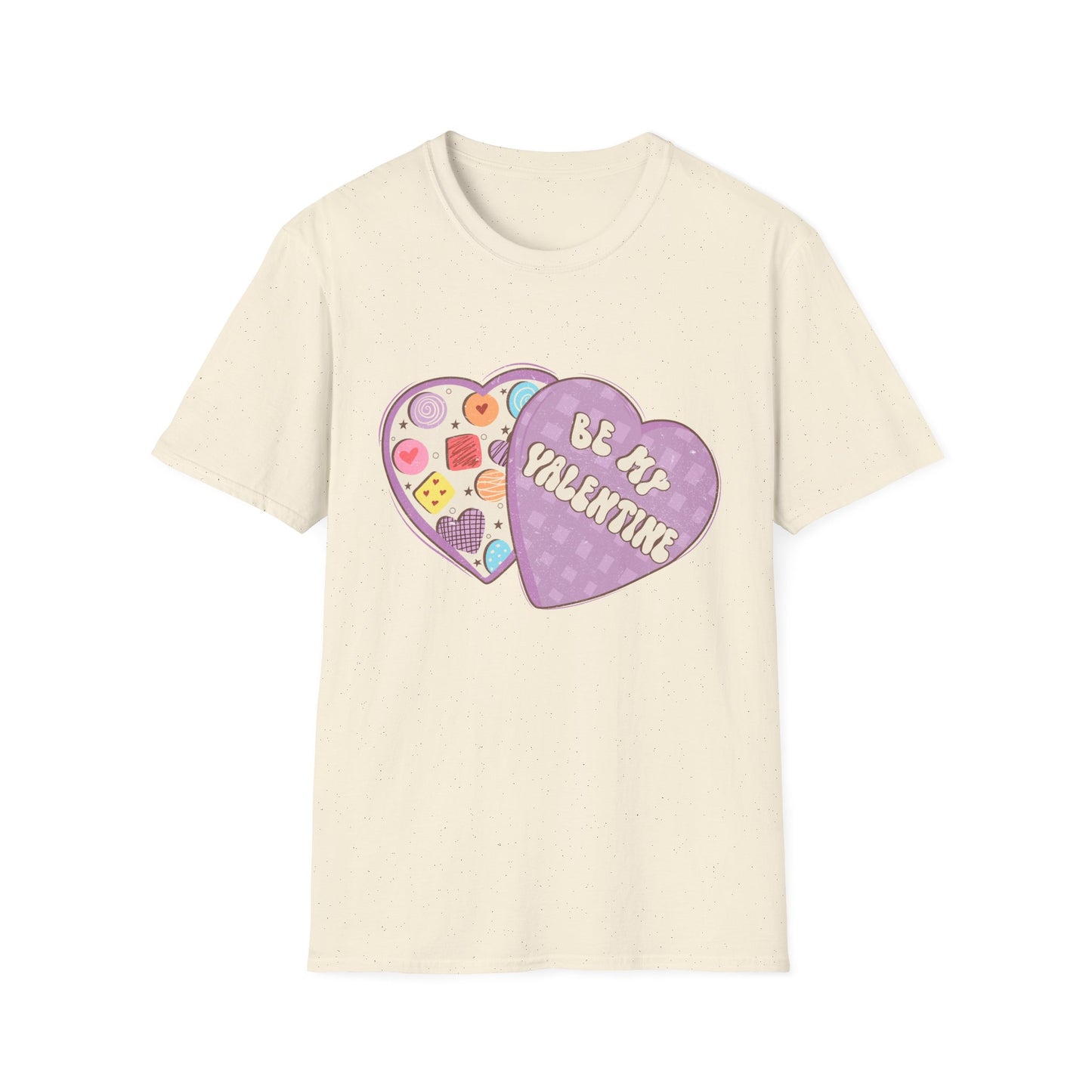 Sweet Retro Vintage 'Be My Valentine' Candy Heart Box T-Shirt | Adorable Valentine's Day Gift Tee