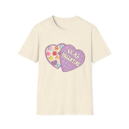 Sweet Retro Vintage 'Be My Valentine' Candy Heart Box T-Shirt | Adorable Valentine's Day Gift Tee