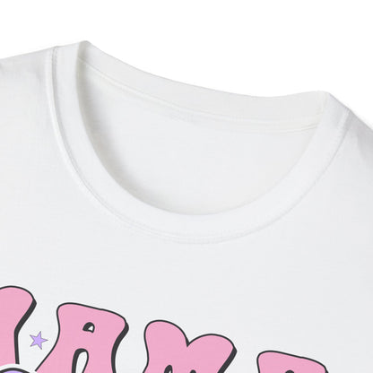 Trendy Groovy MAMA T-Shirt for Moms | Adorable Pink Purple Bow Tee | Perfect Mother's Day Gift for Her