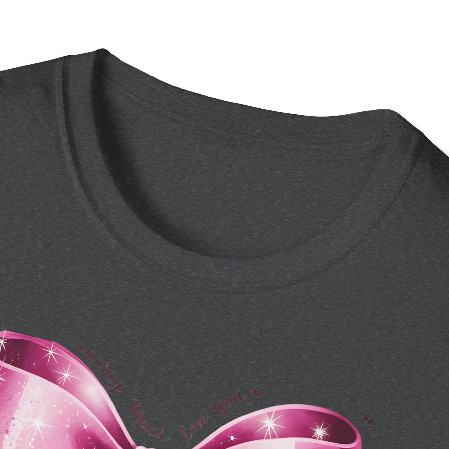 Sparkling Pink Cherry Love T-Shirt - Adorable Bow & Sweet Cherries Romantic Gift Tee for Her