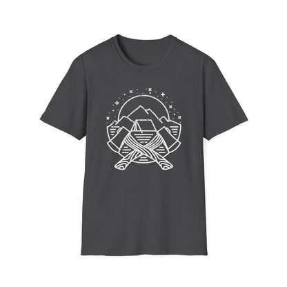 Stunning Geometric Mountain & A-Frame Tent T-Shirt | Distressed Outdoor Adventure Tee | Wanderlust Nature Explorer Gift