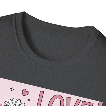 Love You Forever Floral T-Shirt | Romantic Valentine's Day Tee | Sweet Anniversary Gift for Her