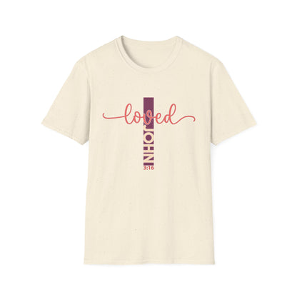 Loved John 3:16 Christian T-Shirt - Inspiring Faith Scripture Tee | God's Love Apparel Gift
