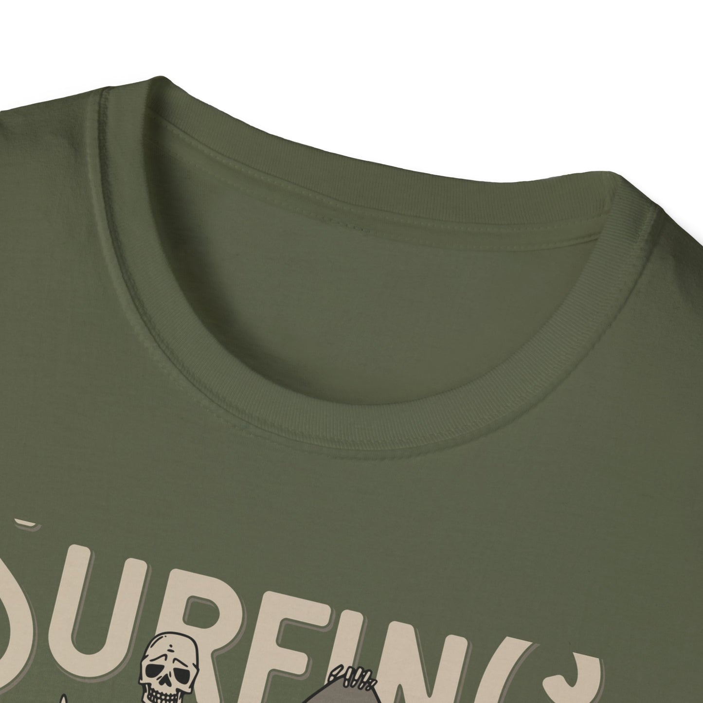 Awesome California Surfing Paradise Skeleton T-Shirt - Vintage Beach Surfer Skull Tee | Epic Summer Vibes