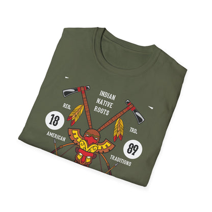 Majestic Native American Heritage T-Shirt - Tribal Totem & Warrior Symbols | Authentic Indigenous Culture Apparel