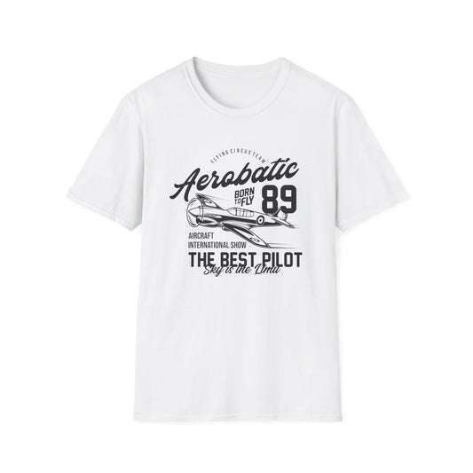 Epic Aerobatic 89 T-Shirt for Pilots & Aviation Fans | Vintage Warhawk 'Born to Fly' Air Show Tee