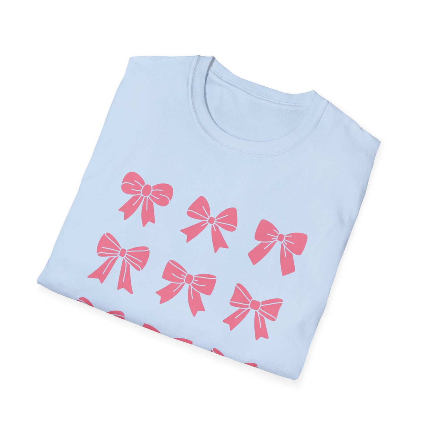 Charming Pink Bows T-Shirt | Adorable Coquette Aesthetic Tee for Women & Girls | Sweet Girly Fashion Top Gift