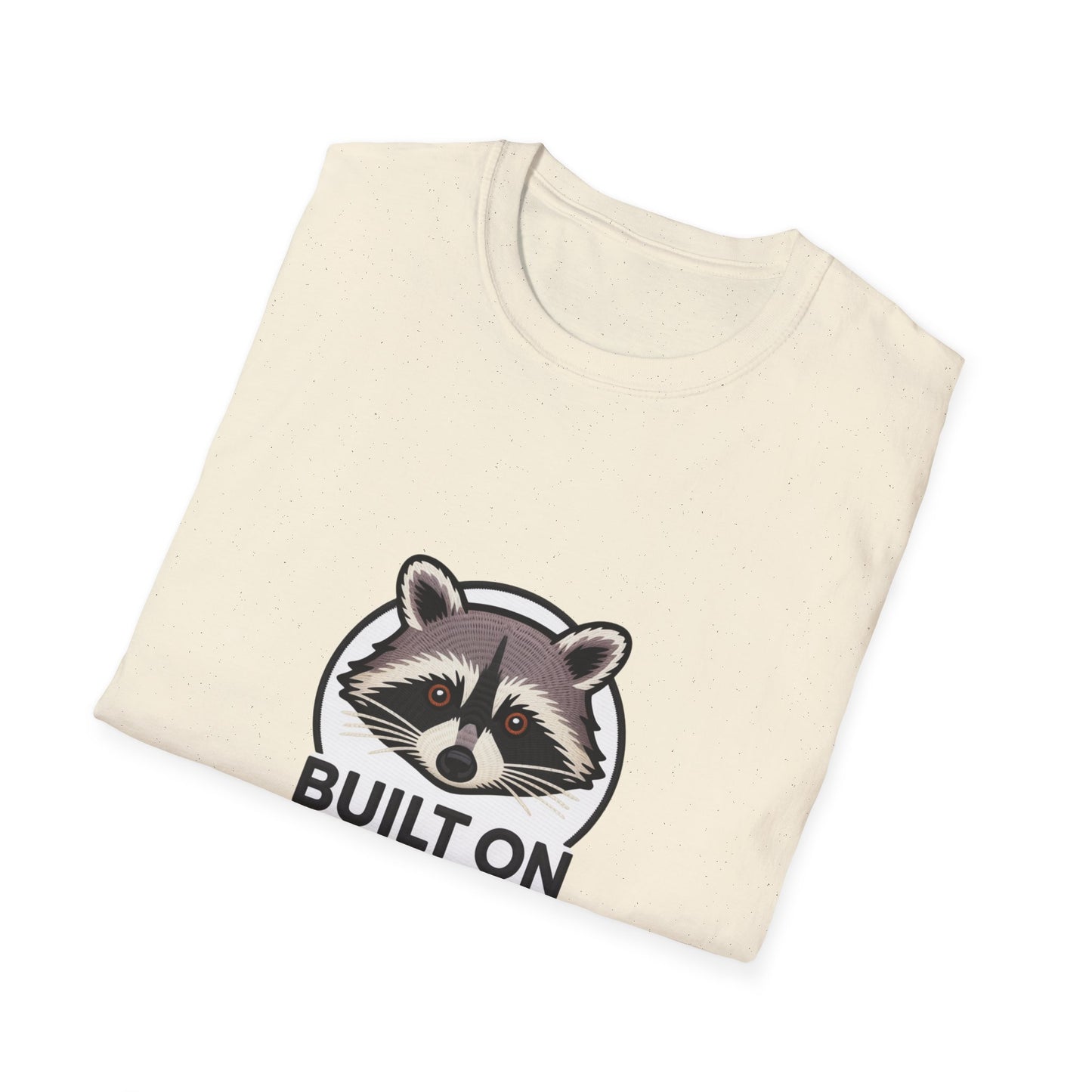 Awesome Raccoon 'Built On Snacks' T-Shirt - Hilarious Foodie Animal Tee | Ultimate Snack Lover Gift & Cozy Casual Wear