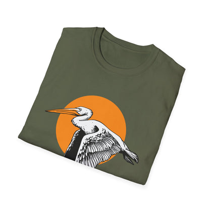Majestic Flying Pelican T-Shirt - Bold Coastal Bird Art Tee for Nature Lovers | Unique & Eye-Catching Gift