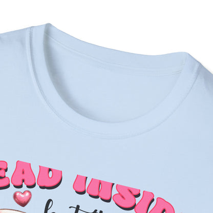Awesome Dead Inside But Horny T-Shirt | Edgy Skull & Pink Hearts Tee | Sarcastic Valentine's Humor Gift