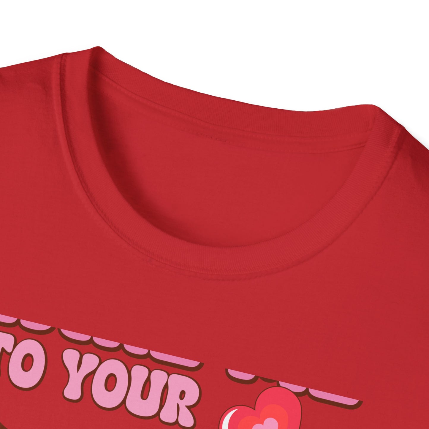 Sweet & Groovy 'Take Me To Your Candy Shop' T-Shirt | Adorable Retro Heart Lollipop Tee | Perfect Valentine's Day Gift for Candy Lovers