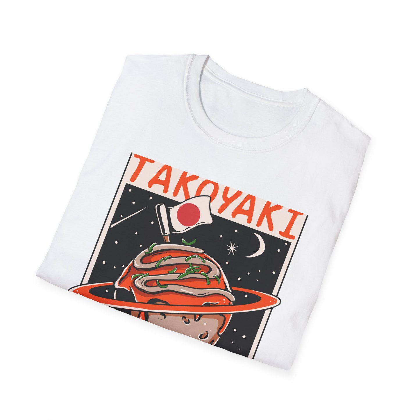 Epic Takoyaki Planet T-Shirt | Stellar Japanese Street Food & Space Lover Graphic Tee | Unique Japan Culture Apparel