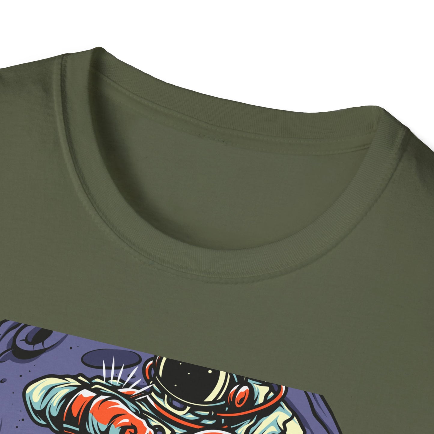 Epic Spaceman Time Check T-Shirt | Retro Astronaut Moon Mission Tee | Unique Sci-Fi Graphic Apparel for Space Lovers