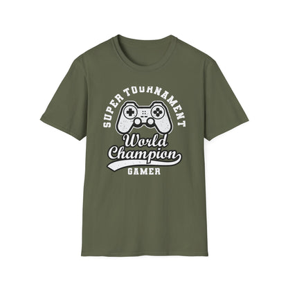 Epic Gamer World Champion T-Shirt | Distressed Video Game Controller Tee | Ultimate Gaming Apparel Gift for Men & Women