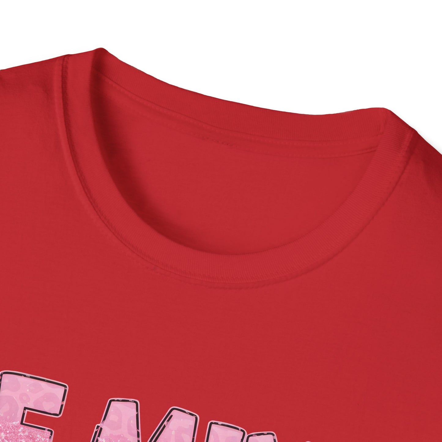 Adorable Be Mine Valentine T-Shirt | Trendy Pink & Red Leopard Print Tee for Her | Sweet V-Day Gift