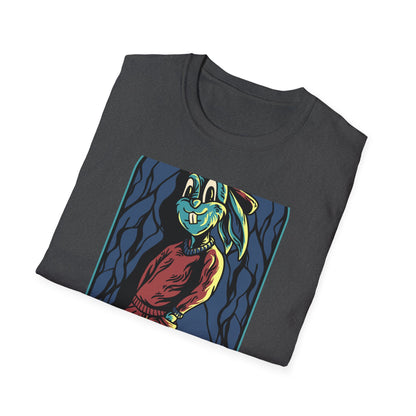 Cool Hip Hop Rabbit T-Shirt | Trendy Streetwear Bunny Tee | Vibrant Urban Animal Design | Unique & Awesome Unisex Apparel
