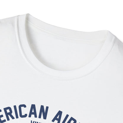 Vintage Skeleton Pilot Biplane T-Shirt - American Airways Fly Away Retro Aviation & Thrilling Thumbs Up Tee