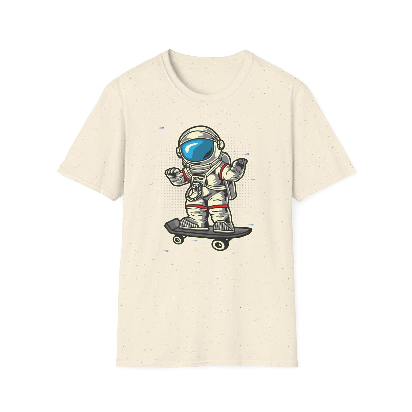 Radical Astronaut Skateboard T-Shirt | Awesome Space Skater Graphic Tee for Sci-Fi & Skate Fans | Unisex Stellar Design