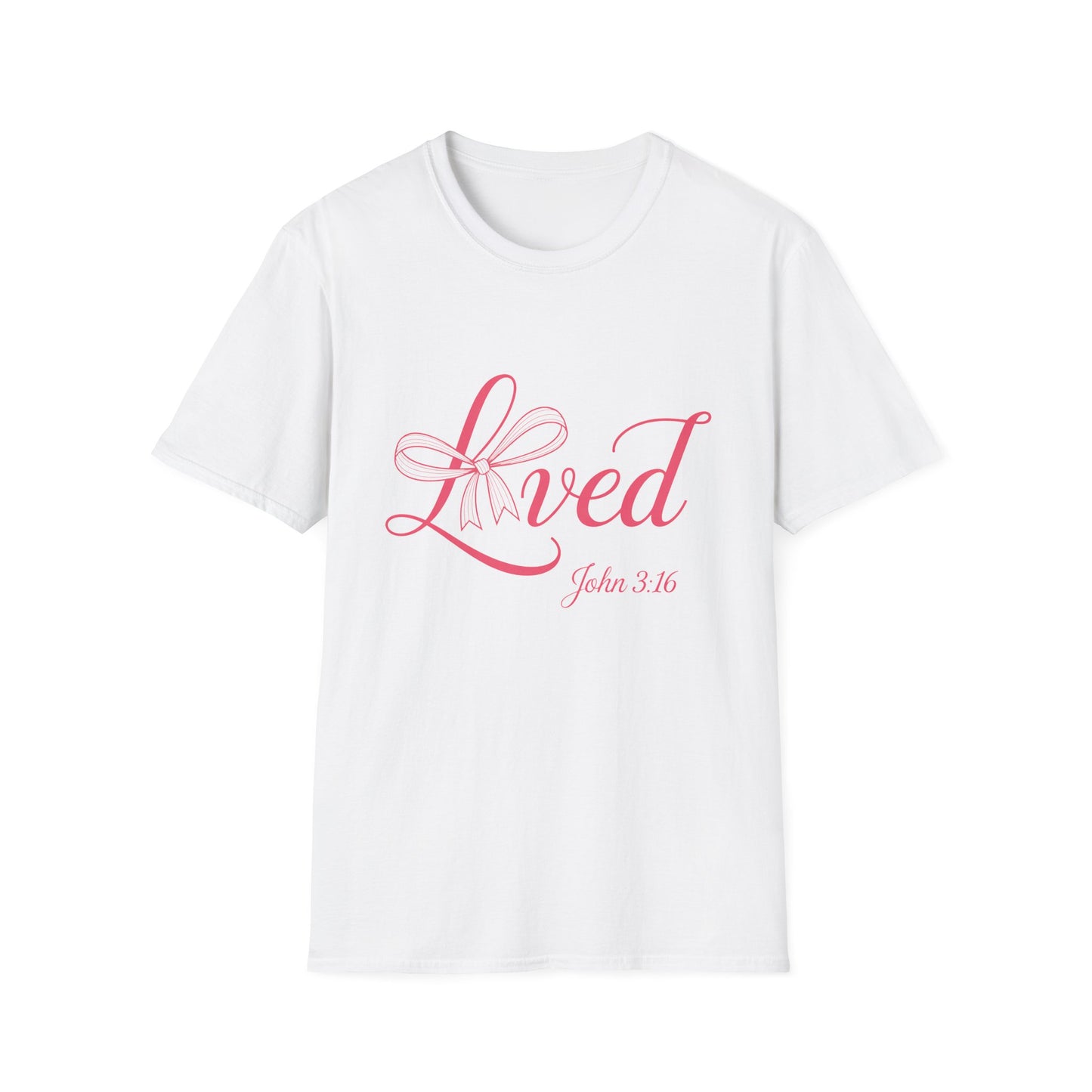 Inspiring 'Loved' John 3:16 Christian T-Shirt for Women - Beautiful Scripture Faith Tee Gift